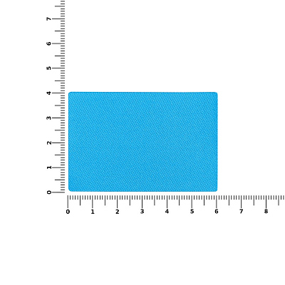 Наклейка тканевая Lunga, L, голубая