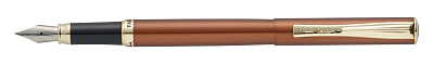Ручка перьевая Pierre Cardin ECO, цвет - коричневый металлик. Упаковка Е (Коричневый)