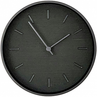 Часы настенные Beam, черное дерево (Черный)