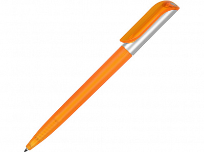 Ручка пластиковая шариковая Арлекин (Оранжевый/серебристый)