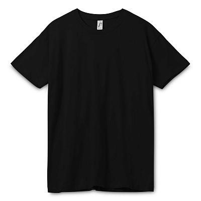 Футболка унисекс Regent 150, черная (Чёрный) Футболка унисекс Regent 150, черная (Чёрный)