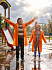 Дождевик детский RainDrop Kids, оранжевый - Фото 19