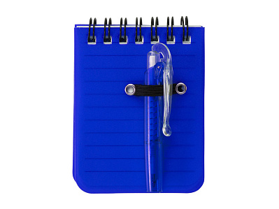 Мини-блокнот ARCO с шариковой ручкой (Королевский синий)
