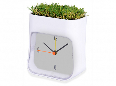 Часы настольные Grass (Белый/зеленый)