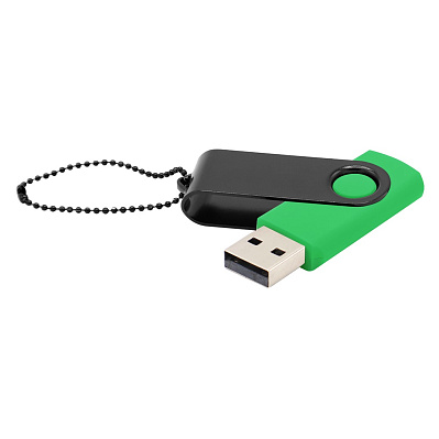 Флешка Designer To Go 2.0 USB 16Gb  (Зеленый/черный)