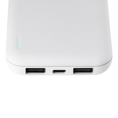Внешний аккумулятор с подсветкой Люче (Luce) 10000 mAh, белый