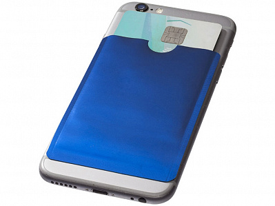Бумажник для карт с RFID-чипом для смартфона (Ярко-синий)