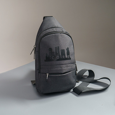 Сумка на плечо CORE, серый, 100% полиэстер 