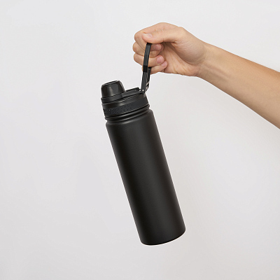 Термобутылка вакуумная герметичная Савона (Savona), черная