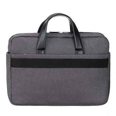 Сумка для ноутбука TORBER VECTOR 14.1'', чёрный/серый, нейлон, 40 x 5 x 28 см, 5л