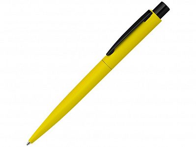 Ручка шариковая металлическая Lumos M soft-touch (Желтый/черный)
