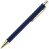 Ручка шариковая Lobby Soft Touch Gold, синяя - Фото 3