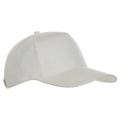 Бейсболка STAN 5 клиньев хлопок 330, 01 (Молочный)