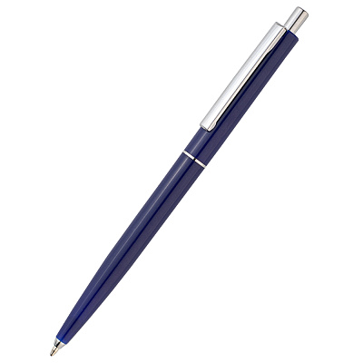 Ручка пластиковая Dot, тёмно-синяя (Тёмно-синий)