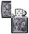 Зажигалка ZIPPO Winged Dragon Cross с покрытием Black Matte, латунь/сталь, чёрная, 38x13x57 мм - Фото 4