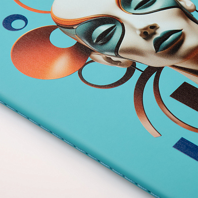 Блокнот Альфа Слим (Alpha slim), лазурный