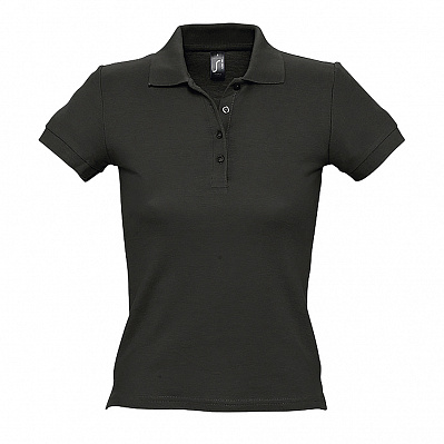Рубашка поло женская PEOPLE 210 (Черный)