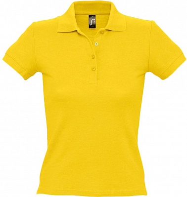 Рубашка поло женская People 210, желтая (Желтый)