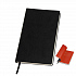 Бизнес-блокнот "Funky", 130*210 мм, черный, красный форзац, мягкая обложка, в линейку - Фото 1