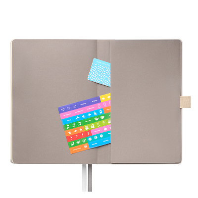 Ежедневник Арктик (Arctic) недатированный, белый/серый