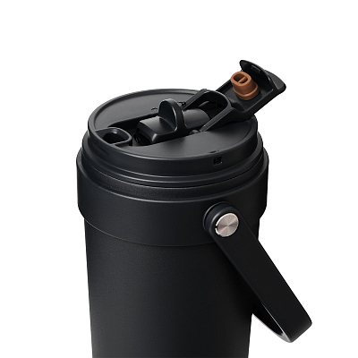 Термокружка вакуумная Соло (Solo), черная