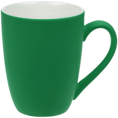 Кружка Good Morning с покрытием софт-тач, зеленая (Зеленый)