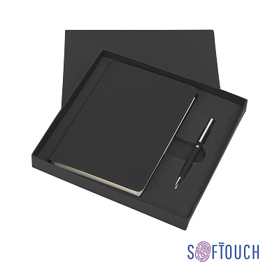 Подарочный набор "Парма", покрытие soft touch  (Черный)