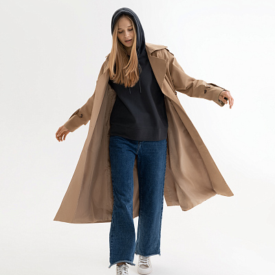 Худи с капюшоном, унисекс Алекс (Alex) антрацит, размер XL