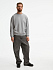 Свитшот унисекс Columbia, серый меланж - Фото 13