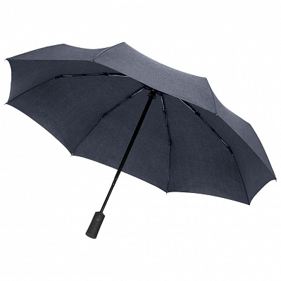 Складной зонт rainVestment  меланж (Темно-синий)