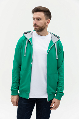 Толстовка мужская STAN с капюшоном на молнии футер без начёса 260, 61