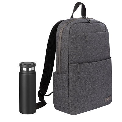 Подарочный набор Forst, Allegra, черный (рюкзак, термобутылка)