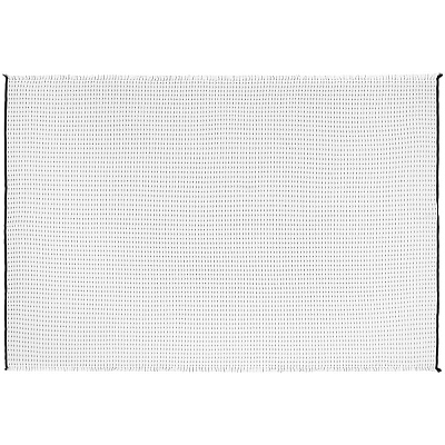 Плед Fringy, белый с черным