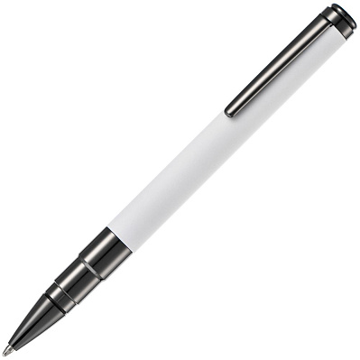 Ручка шариковая Kugel Gunmetal, белая (Белый)