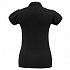 Рубашка поло женская Heavymill черная - Фото 2