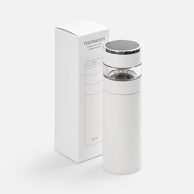 Смарт-бутылка с инфьюзером Thermory, белая