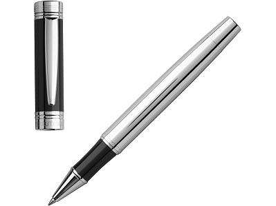 Ручка-роллер Zoom Classic Black (Серебристый/черный)