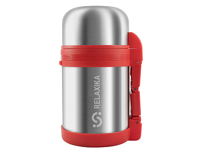 Термос Relaxika универсальный для еды и напитков 201 (Серебристый)