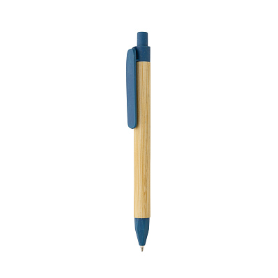 Ручка с корпусом из переработанной бумаги FSC® (Синий;)