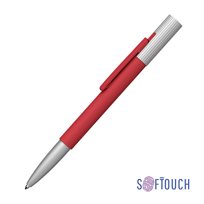 Ручка шариковая "Clas", покрытие soft touch, красный