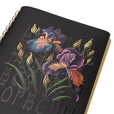 Ежедневник Виста (Vista) недатированный, черный/красный