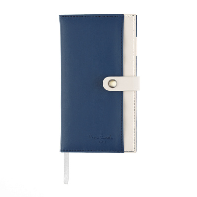 Записная книжка Pierre Cardin синяя, 16 х 22 см (Синий)