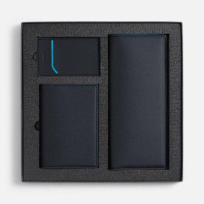 Набор Multimo Simple, черный с бирюзовым