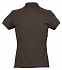 Рубашка поло женская Passion 170, шоколадно-коричневая - Фото 2