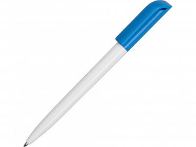 Ручка пластиковая шариковая Миллениум Color CLP (Белый/голубой)