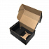 Коробка подарочная с ложементом, размер 20,5х13,5х8,5 см, картон, самосборная, черная - Фото 2