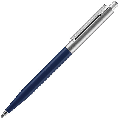 Ручка шариковая Senator Point Metal, ver.2, темно-синяя (Темно-синий)