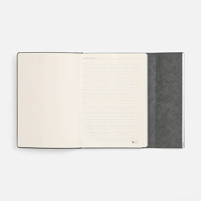 Ежедневник Petrus Flap, недатированный, серый