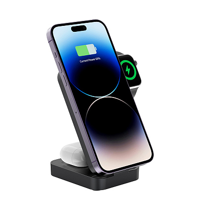 Беспроводной магнитный ПЗУ Pero WB01 Ultimate MagSafe 3в1