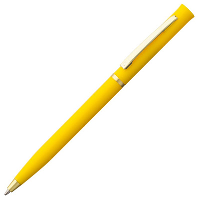 Ручка шариковая Euro Gold, желтая (Желтый)